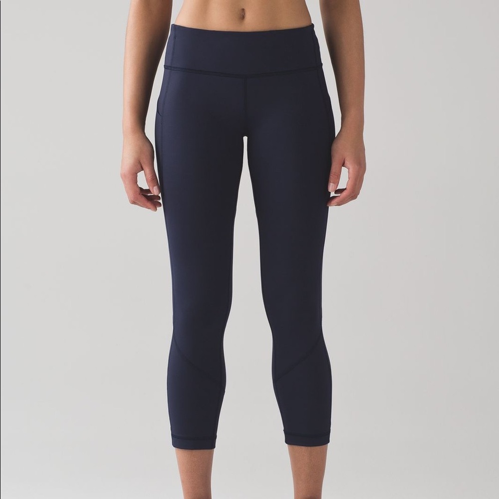 Lululemon Pace Rival Crop 22" Midnight Navy
